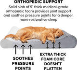 Furhaven Camas ortopédicas, de gel y de espuma viscoelástica para perros pequeños, medianos y grandes - Colchón ergonómico Contour Luxe Lounger Dog Bed y más LARGE - DIGVICE MX