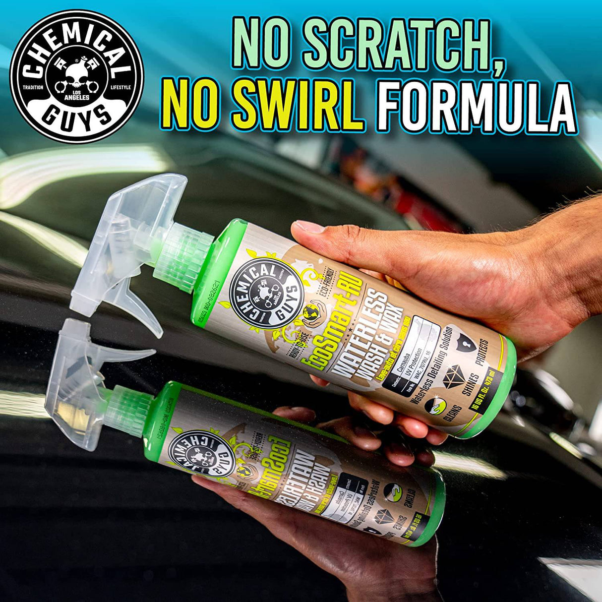 Chemical Guys WAC_707RU EcoSmart-RU listo para usar lavado y cera para autos sin agua, 1 galón