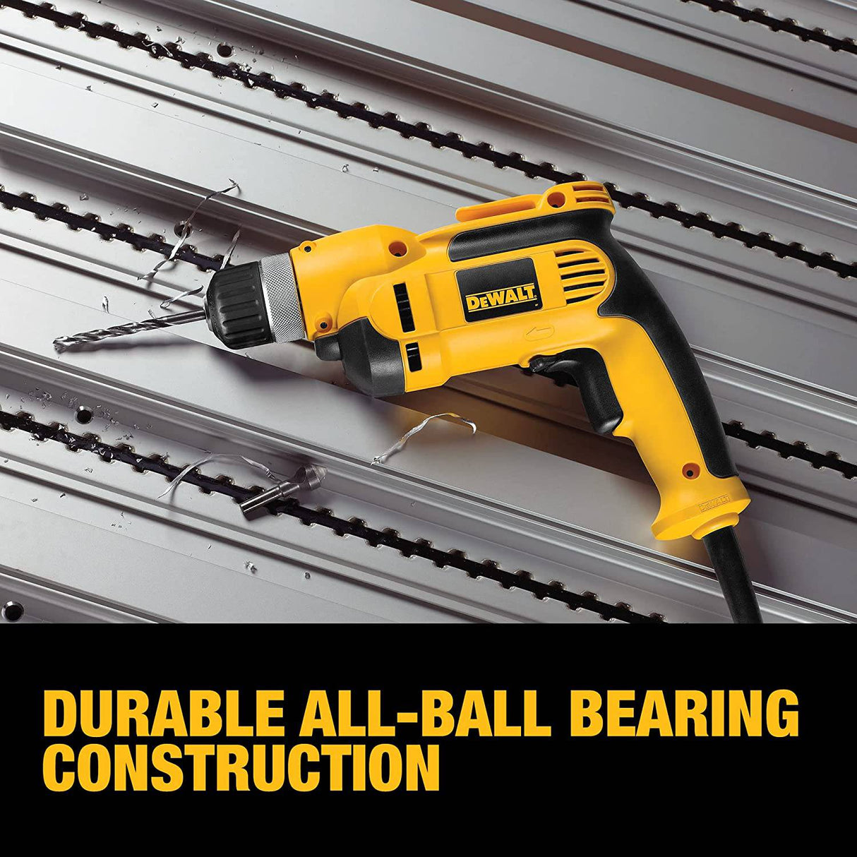 DEWALT Taladro con cable, 7.0 amp, 3/8 pulgadas, empuñadura de pistola (DWD110K) - DIGVICE MX