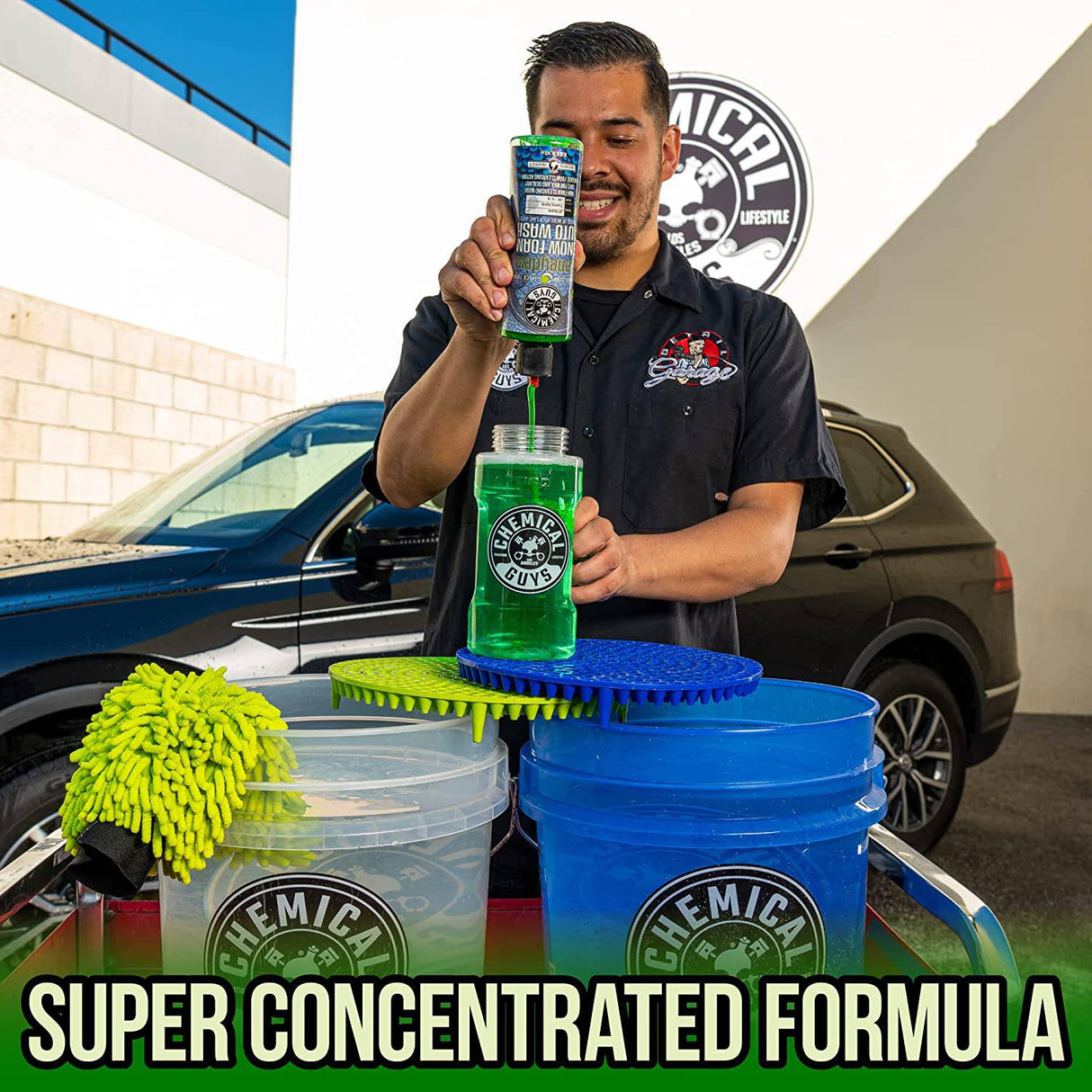 Chemical Guys CWS_110_64 Jabón de lavado de autos de espuma de nieve Honeydew (funciona con cañones de espuma, pistolas de espuma o lavados de cubos) 64 fl oz (medio galón), aroma de Honeydew