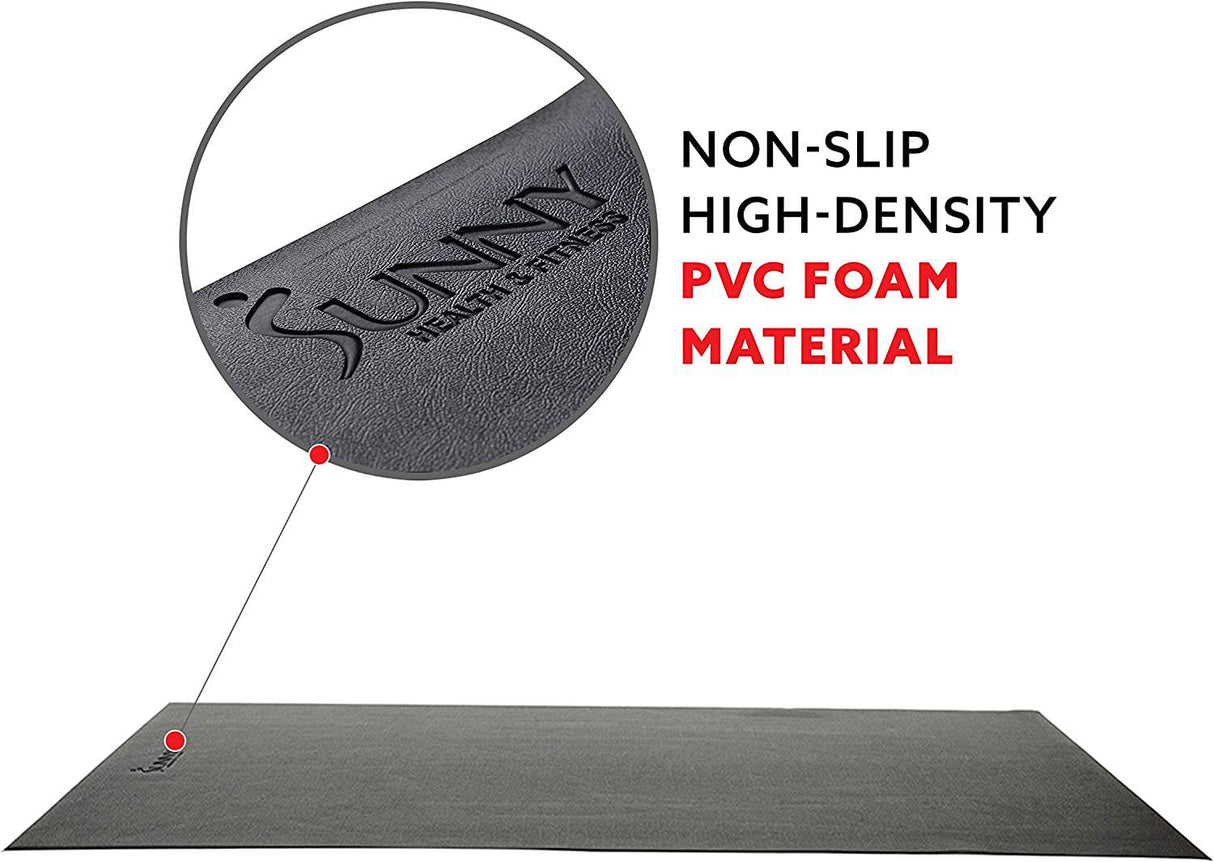 Sunny Health & Fitness - Alfombrilla protectora de suelo de espuma para gimnasio en casa para equipos de fitness y ejercicio.   M - 79L x 35.5W x 0.16H in