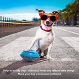 EASTBLUE Juguetes para perros chirriantes para masticadores agresivos: pelota de goma para masticar cachorros con chirriador, juguete para mascotas casi indestructible y duradero para razas medianas y grandes... - DIGVICE MX