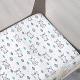 MOONSEA -  paquete de 2 sábanas para minicuna, sábana bajera elástica Pack n Play Playard, compatible con Graco Pack n Play, material suave y transpirable, estrellas y conejito - DIGVICE MX