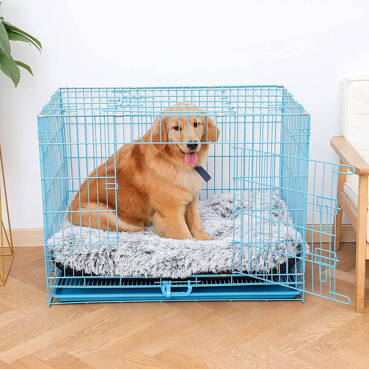 Sycoodeal - Alfombrilla para cama de perro, cama de felpa suave para perro, cama lavable para jaula de perro. - DIGVICE MX