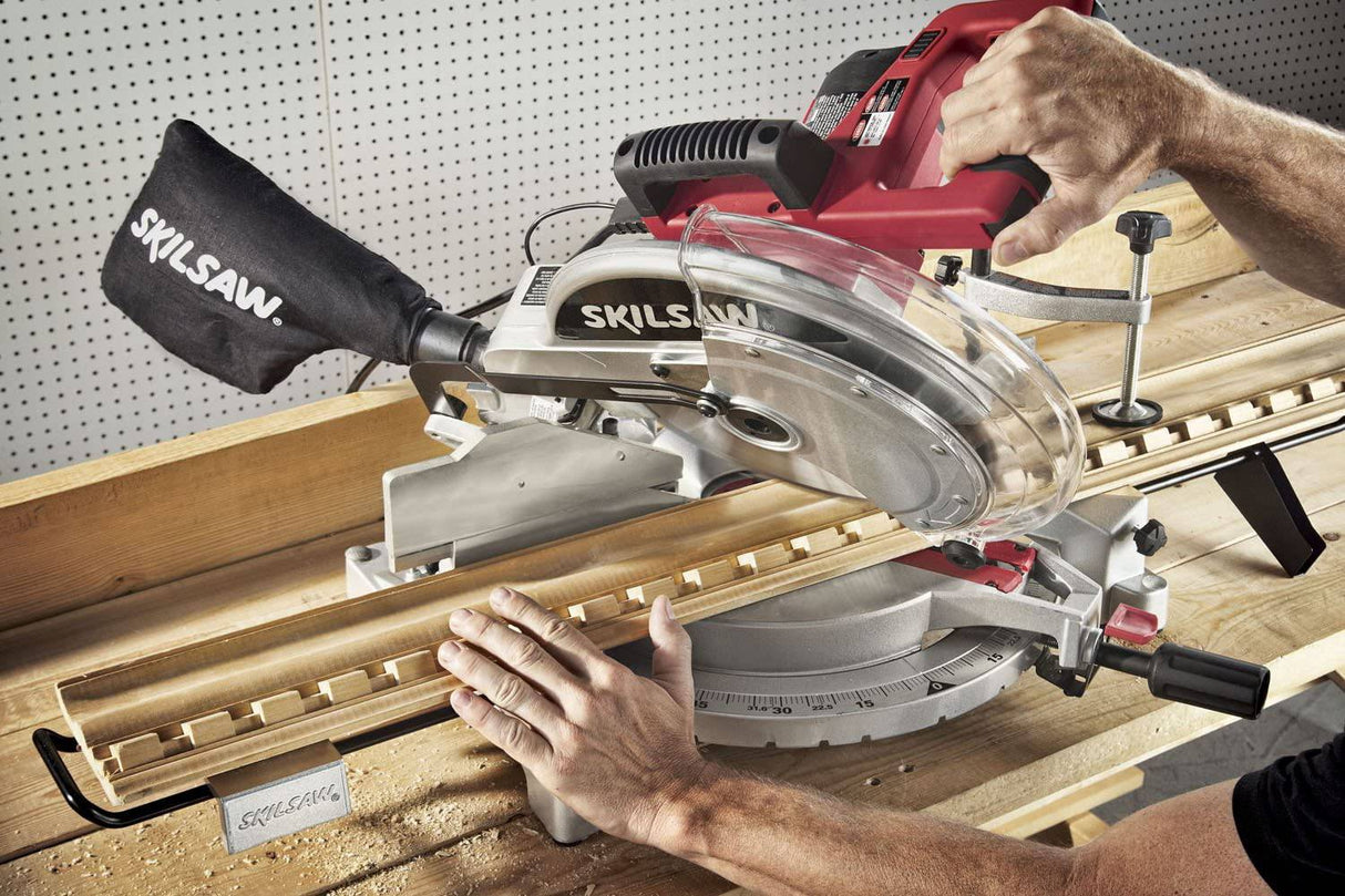 SKIL 3821-01 Sierra ingletadora compuesta de montaje rápido de 12 pulgadas con láser - DIGVICE MX