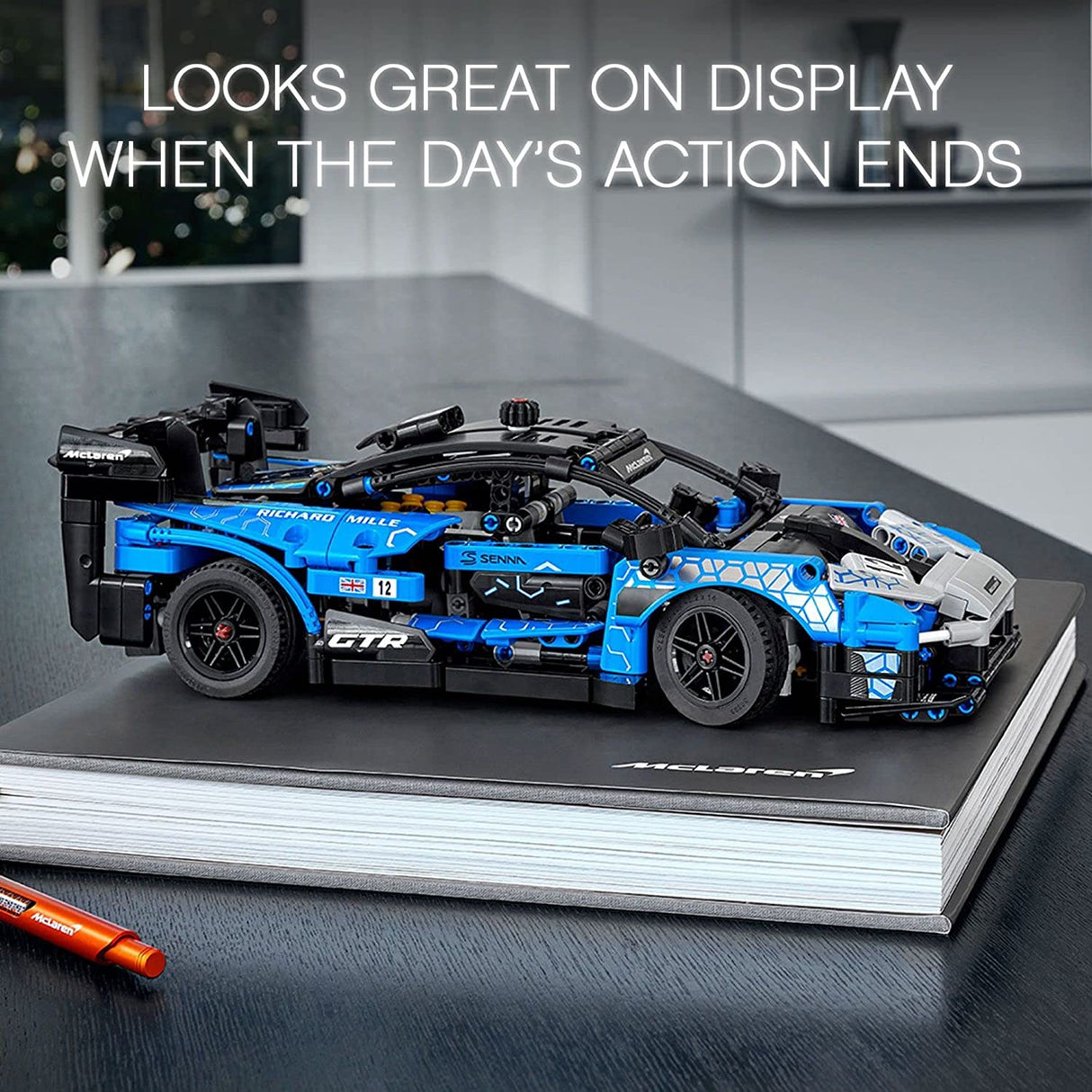 LEGO Technic McLaren Senna GTR 42123 Juego de juguetes de construcción para niños, niños y niñas a partir de 10 años (830 piezas)