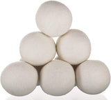 Woolzies Wool Dryer Balls Organic: nuestras grandes esferas de lana son el mejor suavizante de telas | Paquete de 6 bolas para secadora XL para ropa está hecho con lana de Nueva Zelanda | Use bolas de lavandería para secadora con aceites esenciales - DIGVICE MX