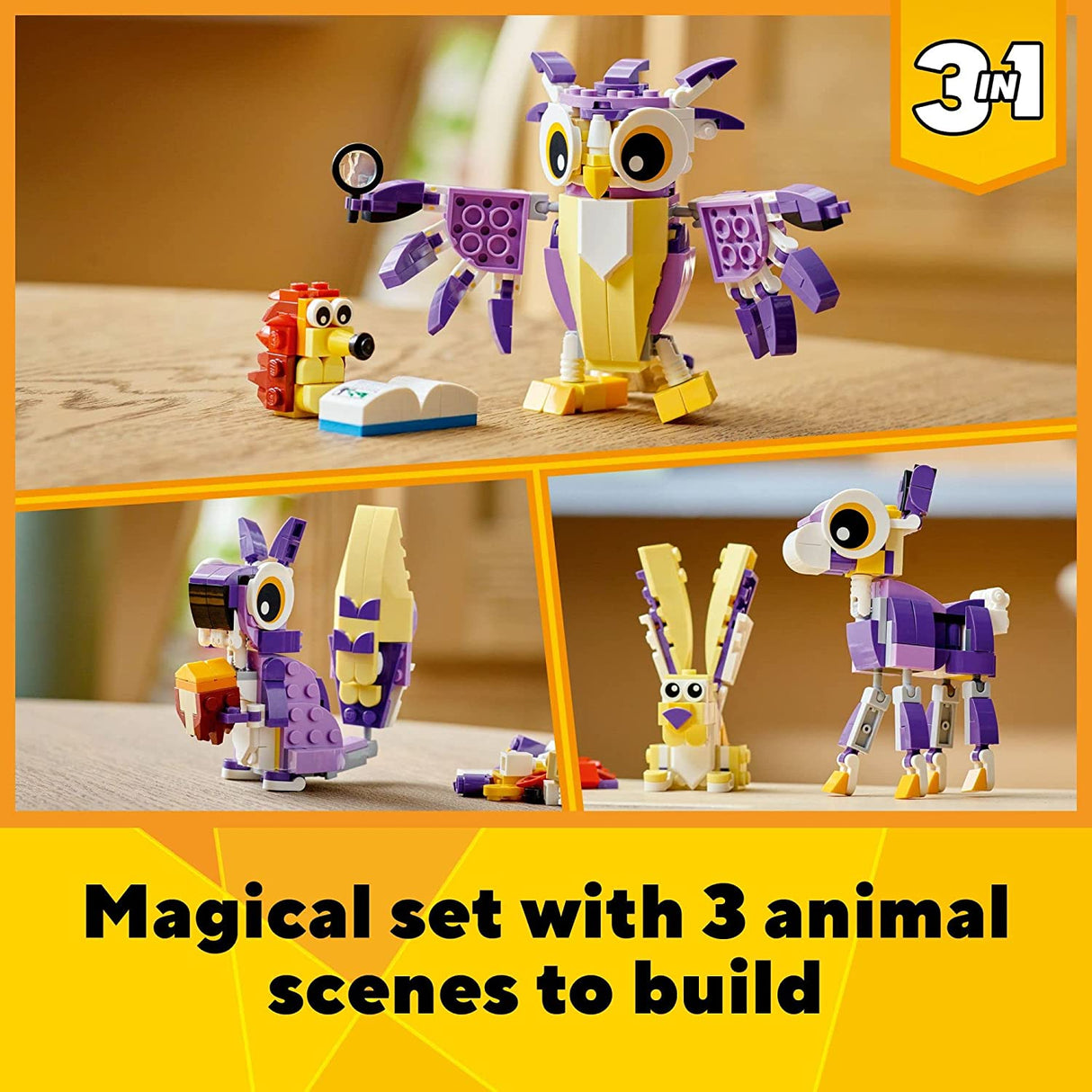 LEGO Creator 3in1 Fantasy Forest Creatures 31125  (175 piezas)