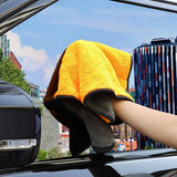 Mofeez - El kit de herramientas de limpieza de automóviles de 9 piezas incluye cepillo para llantas, cepillo para ruedas, esponja para guantes de lavado, toallas grandes de microfibra para gofres, escurridor para limpiar ventanas, plumero para suciedad