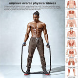 Dreetino - 2LB-10FT Heavy Durable Jump Rope Adult Fitness Weighted