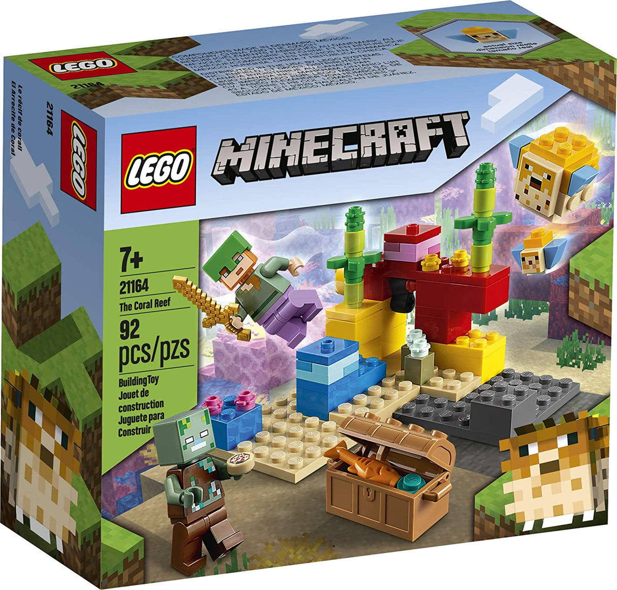LEGO Minecraft The Coral Reef 21164  (92 piezas)