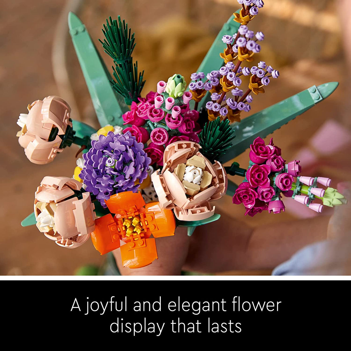 LEGO Icons Flower Bouquet 10280 Juego de construcción para adultos (756 piezas)
