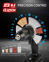 AVID POWER Juego de brocas eléctricas inalámbricas de 20 V con batería y cargador rápido, velocidad variable, ajuste de par 23+1, kit de taladro de accesorios de 23 piezas - DIGVICE MX