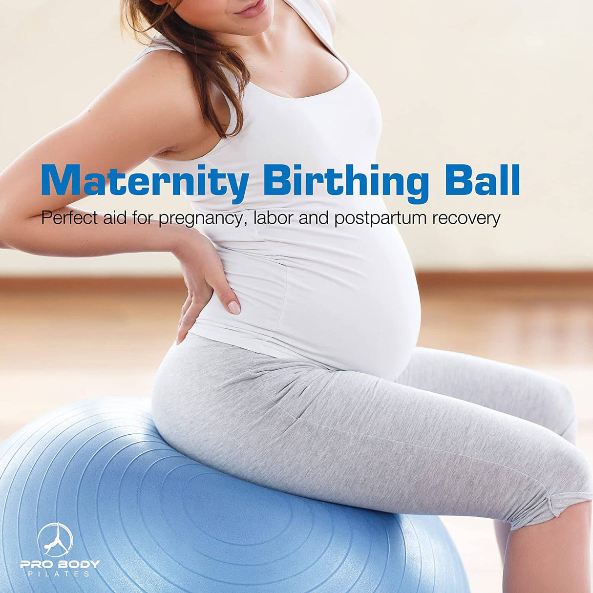 ProBody Pelota de pilates, de ejercicio Pelota de yoga, fitness, equilibrio, entrenamiento en casa, oficina y terapia física con bomba