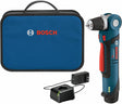 BOSCH PS11-102 Kit de taladro/destornillador de ángulo recto de 12 voltios de iones de litio máx. de 3/8 pulgadas con (1) batería de alta capacidad y cargador, azul - DIGVICE MX