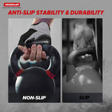 Vinsguir - Guantes de entrenamiento para hombres y mujeres, guantes de levantamiento de pesas sin dedos para ejercicio, guantes de gimnasio ligeros y transpirables