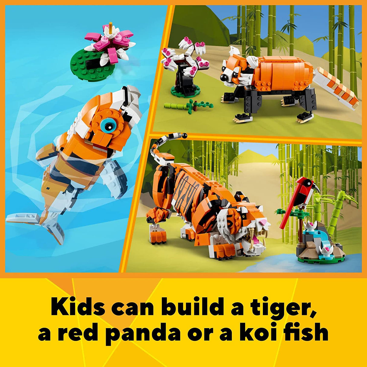 LEGO Creator 3in1 Majestic Tiger 31129  (755 piezas)