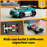 LEGO Creator 3in1 Street Racer 31127  (258 piezas)