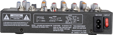 Audio2000'S AMX7303 Mezclador de audio profesional de cuatro canales con USB y procesador DSP