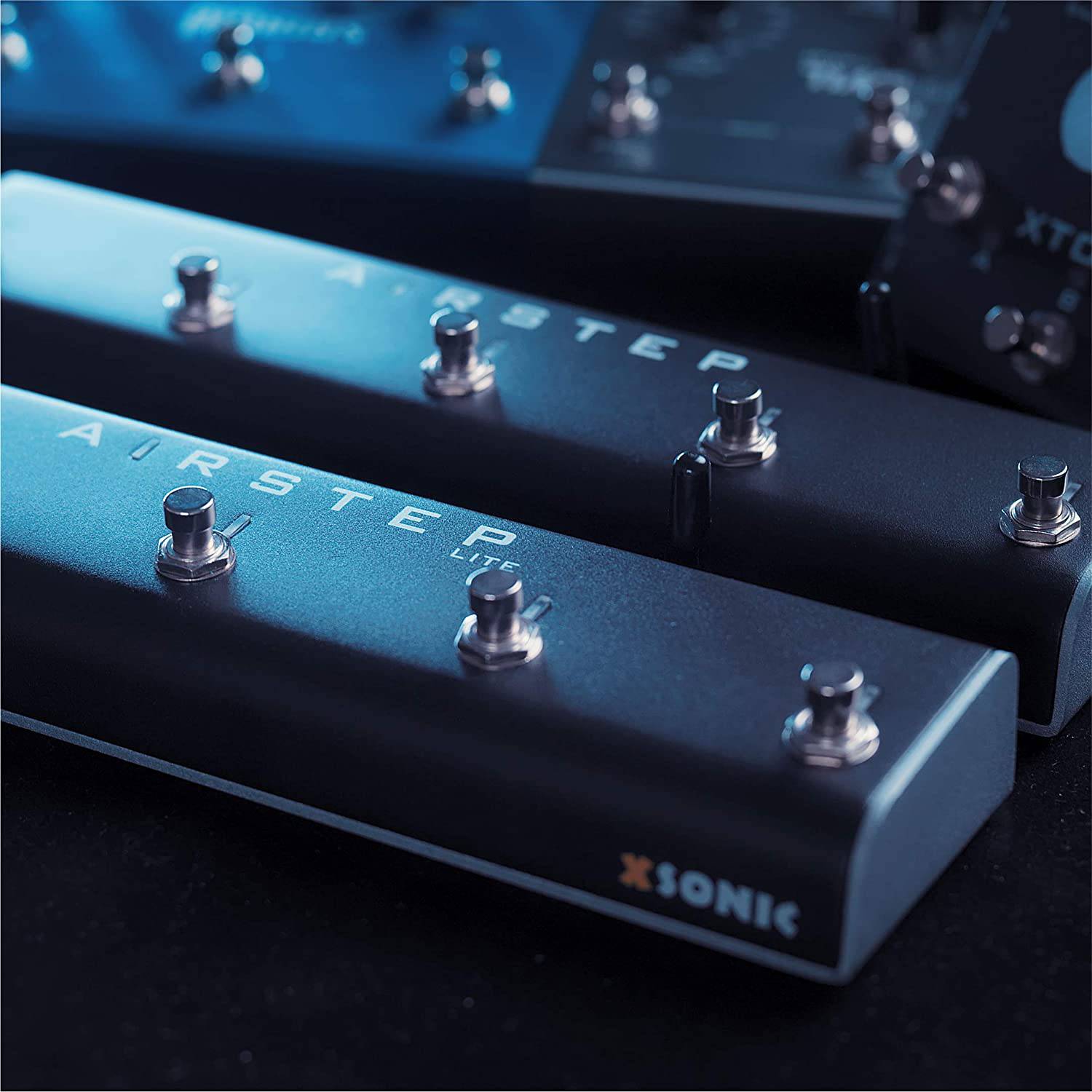 XSONIC Airstep Spk Edition Spark 2\u002640\u0026Mini\u0026Go\u0026Live\u0026EDGE\u0026NEO Foot Controller  with 5 Footswitches, 4 Control Modes, 300H Playtime, Wirelessly Control