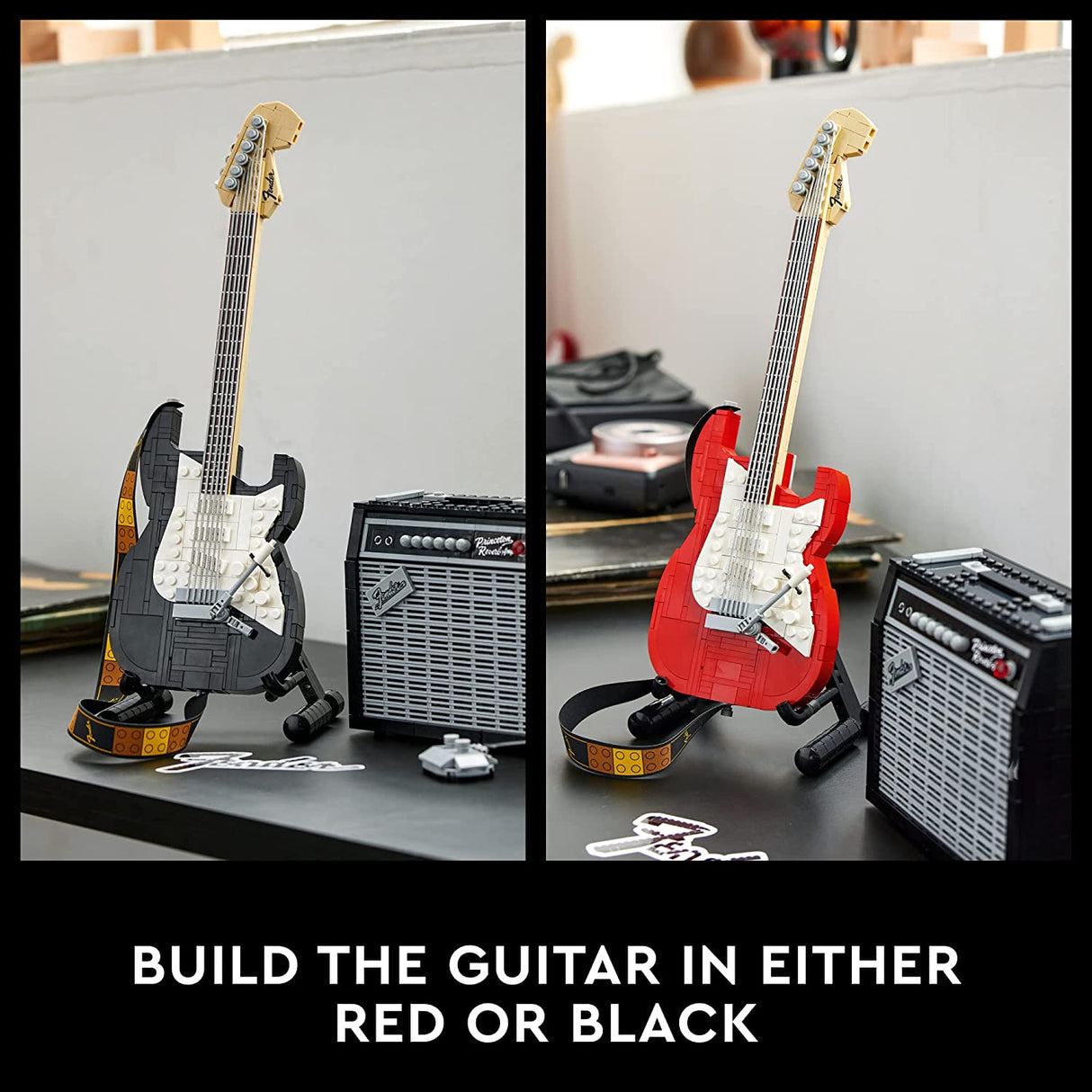 LEGO Ideas Fender Stratocaster 21329 Juego de construcción para adultos (1074 piezas)