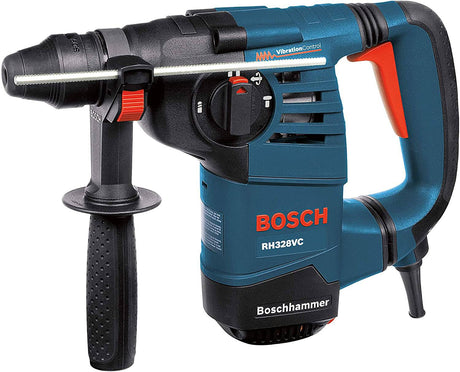 BOSCH Martillo rotativo SDS de 1-1/8 pulgadas RH328VC con control de vibración, Bosch Blue - DIGVICE MX