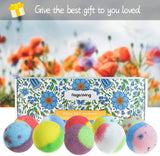 Nagaliving - Set de regalo de bombas de baño, 10 bombas de baño de burbujas orgánicas, maravilloso efecto efervescente