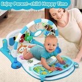 UNIH Baby Gym Play Mat, Kick and Play Piano Gym con Water Mat, Tummy Time Mat, Centro de actividades de luz musical para bebés y niños pequeños, Regalo de cumpleaños Play Mat para recién nacido - DIGVICE MX