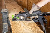Sierra circular compacta Genesis GCS445SE de 4.0 A y 4-1/2" con hoja con punta de carburo de 24 dientes, guía de corte al hilo, adaptador de vacío y llave para hoja - DIGVICE MX