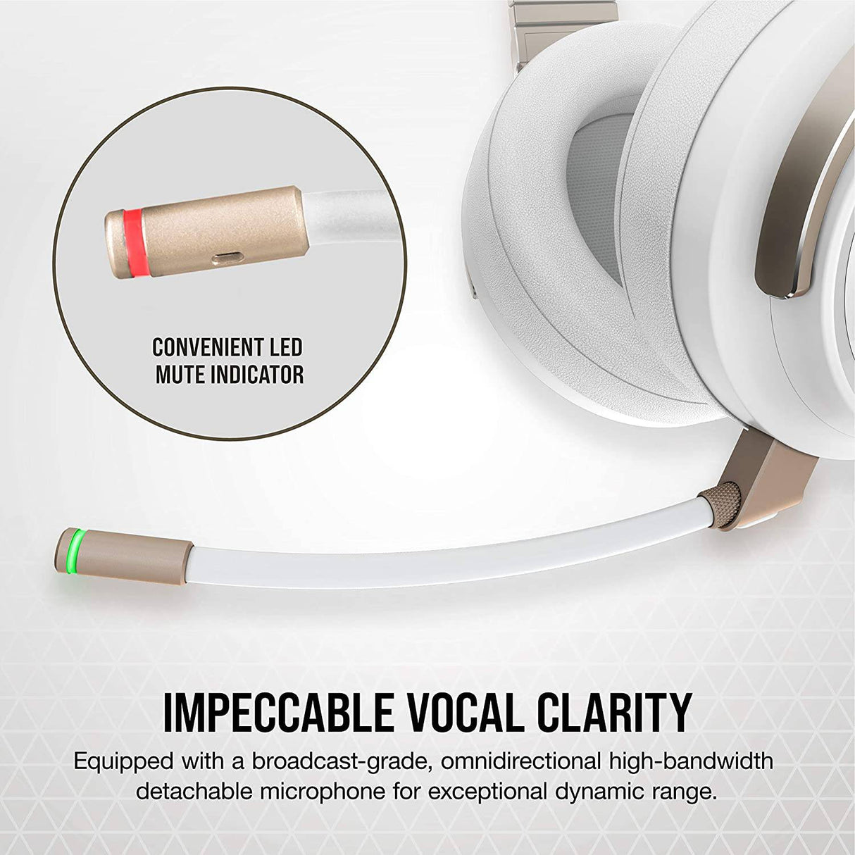 Auriculares inalámbricos para juegos con micrófono desmontable, sonido  envolvente 7.1