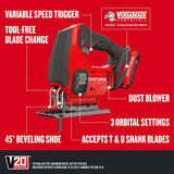Kit de sierra caladora inalámbrica CRAFTSMAN V20* (CMCS600D1) - DIGVICE MX