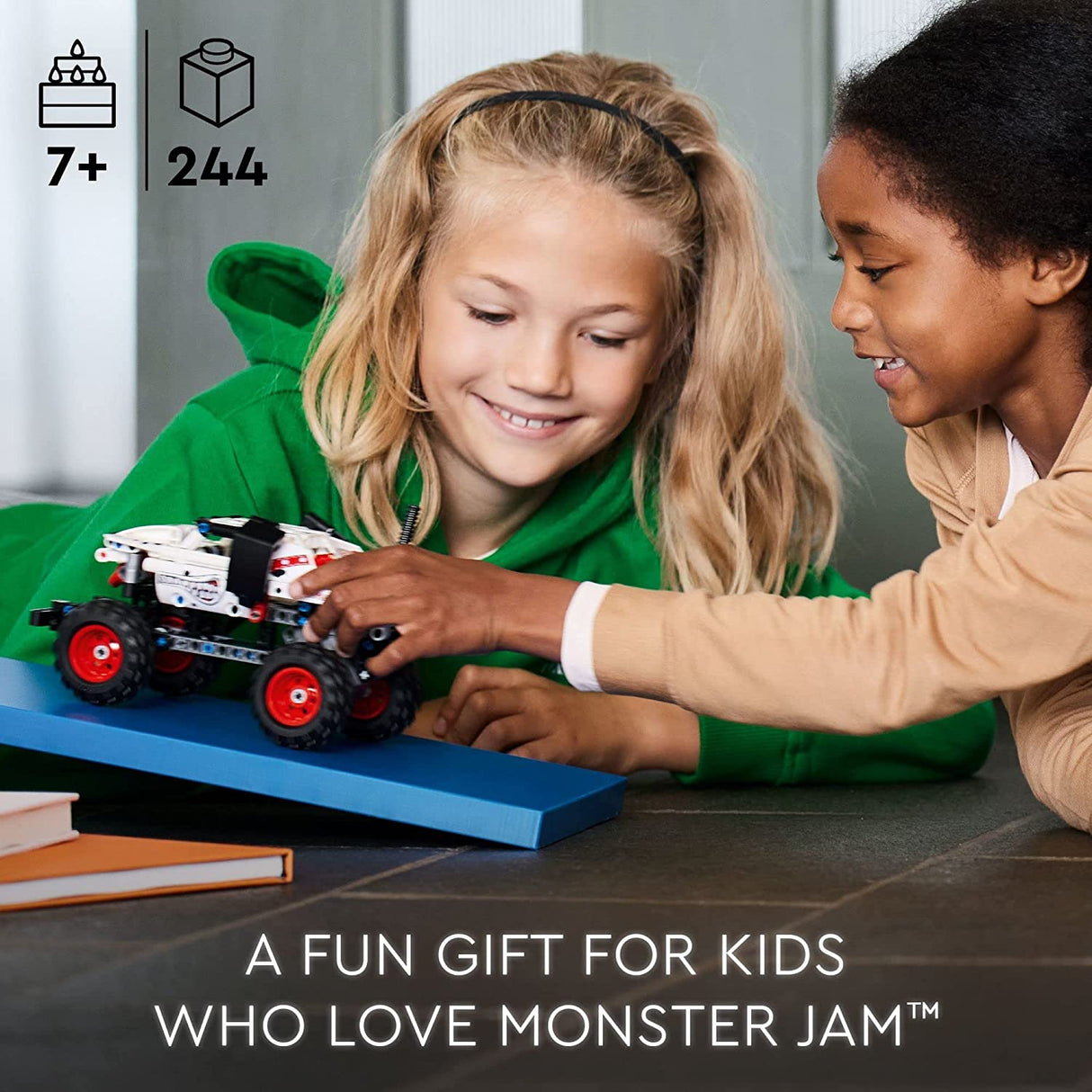 LEGO Technic Monster Jam Monster Mutt Dalmatian 42150 Juego de juguetes de construcción 2 en 1 para niños, niños y niñas a partir de 7 años (244 piezas)