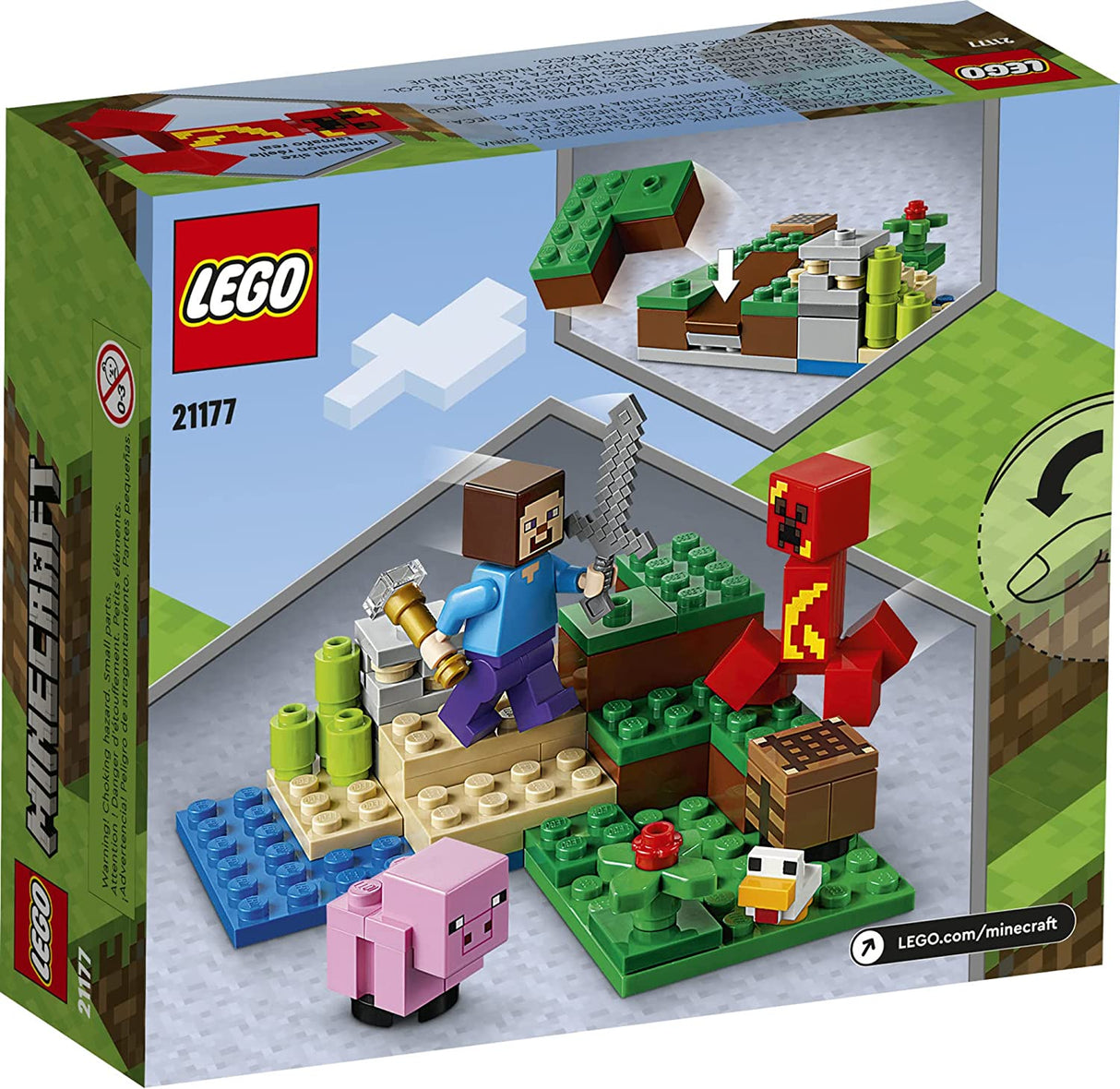 LEGO Minecraft The Creeper Ambush 21177  (72 piezas)