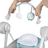 Ity by Ingenuity Swingity Swing Easy-Fold Columpio portátil para bebé, Goji, azul - DIGVICE MX