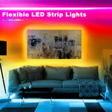 PHOPOLLO Tira de luces LED con Bluetooth de 65.6 pies, 5050 luces LED que cambian de color para dormitorio, decoración de cocina, control de aplicaciones y sincronización de música - DIGVICE MX