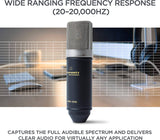 Marantz Professional MPM-1000 - Micrófono de condensador XLR para grabación de estudio con soporte de escritorio y cable - Para proyectos de podcast y transmisión