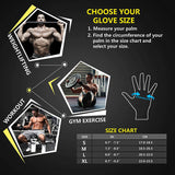 Ihuan  - Guantes de entrenamiento para hombres de dedo completo: guantes de levantamiento de pesas para hombres, guantes de levantamiento de gimnasio guantes de mano completa