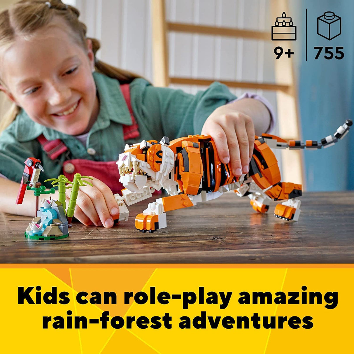 LEGO Creator 3in1 Majestic Tiger 31129  (755 piezas)
