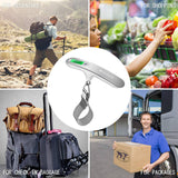 SHANJE - Báscula de equipaje, báscula colgante digital de viaje de alta precisión de 110 libras, 50 kg con gancho