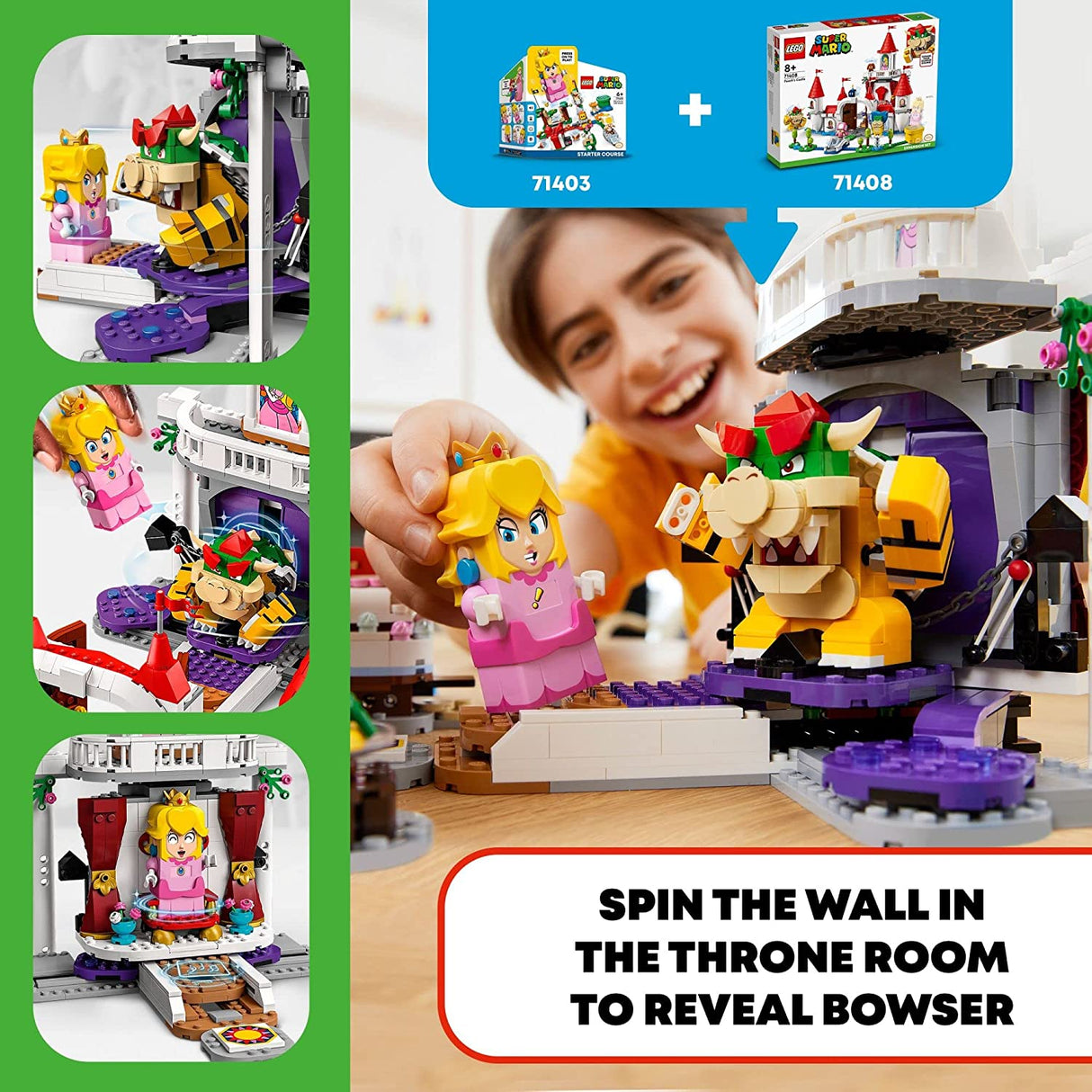 LEGO Super Mario Peach's Castle Expansion Set 71408  (1216 piezas)