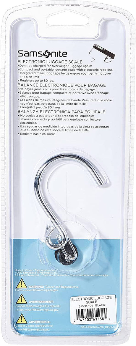 Samsonite - Báscula electrónica para equipaje, negra.