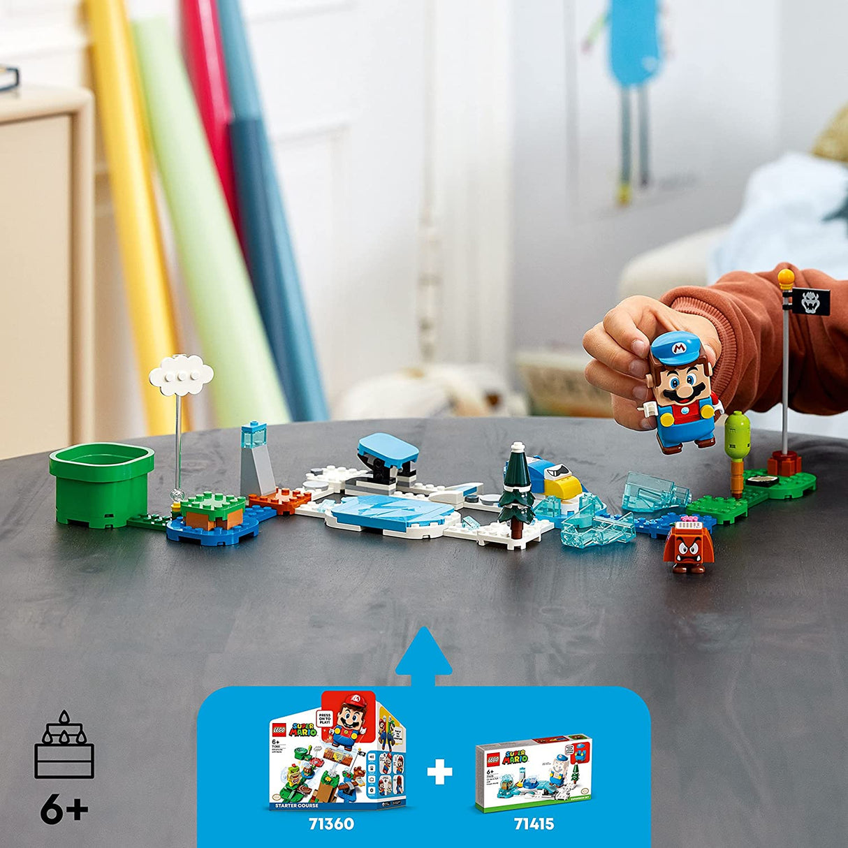LEGO Super Mario Ice Mario Suit y Frozen World Expansion 71415  (105 piezas)