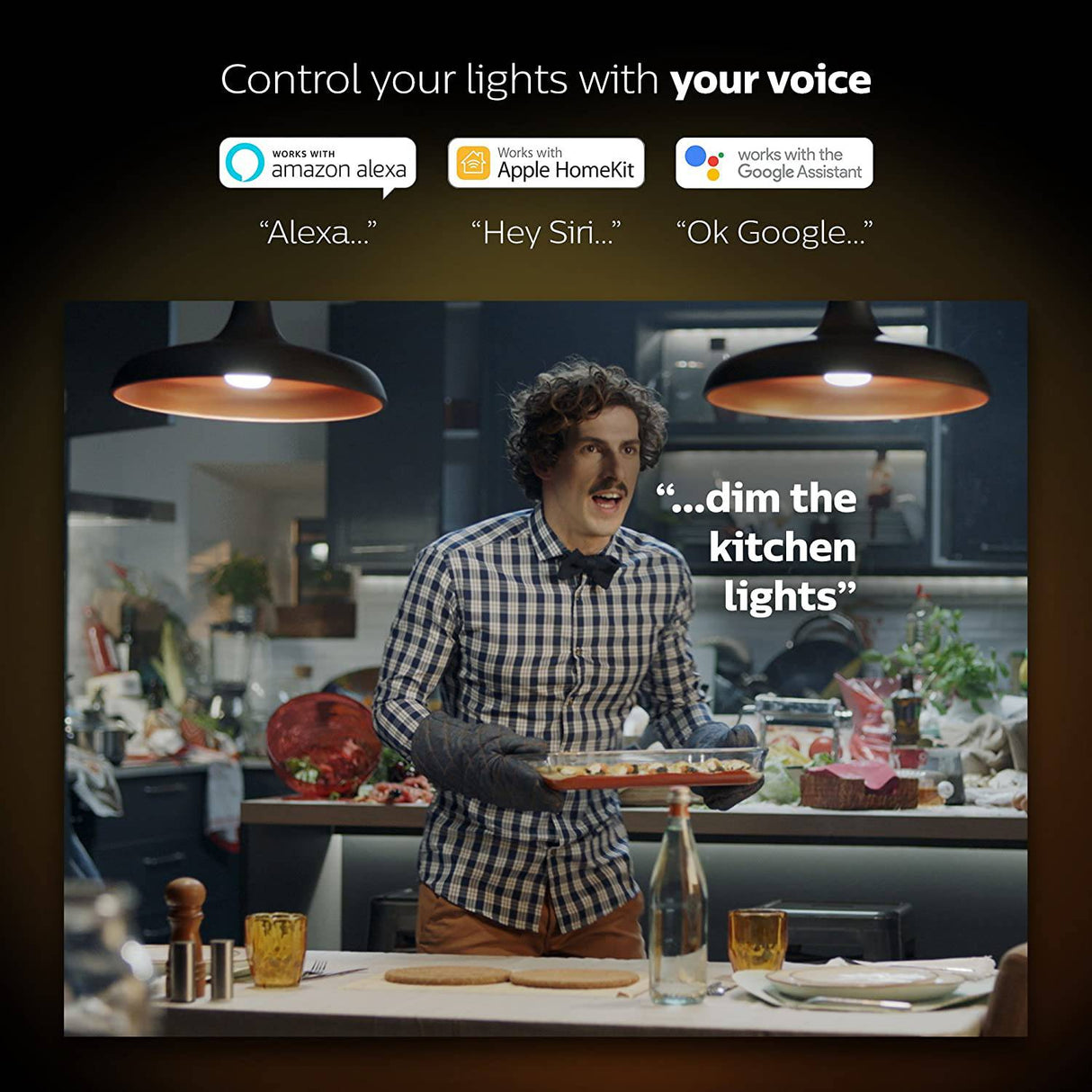 Bombilla inteligente Philips Hue Single Premium A19, 16 millones de colores, para la mayoría de las lámparas y luces de techo (se requiere Hue Hub, funciona con Alexa), versión antigua, blanca (464487) - DIGVICE MX