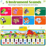 M SANMERSEN Tapete para piano, 39.5" x 14" Tapete musical 8 Sonidos de instrumentos - B07MLWHWVQ