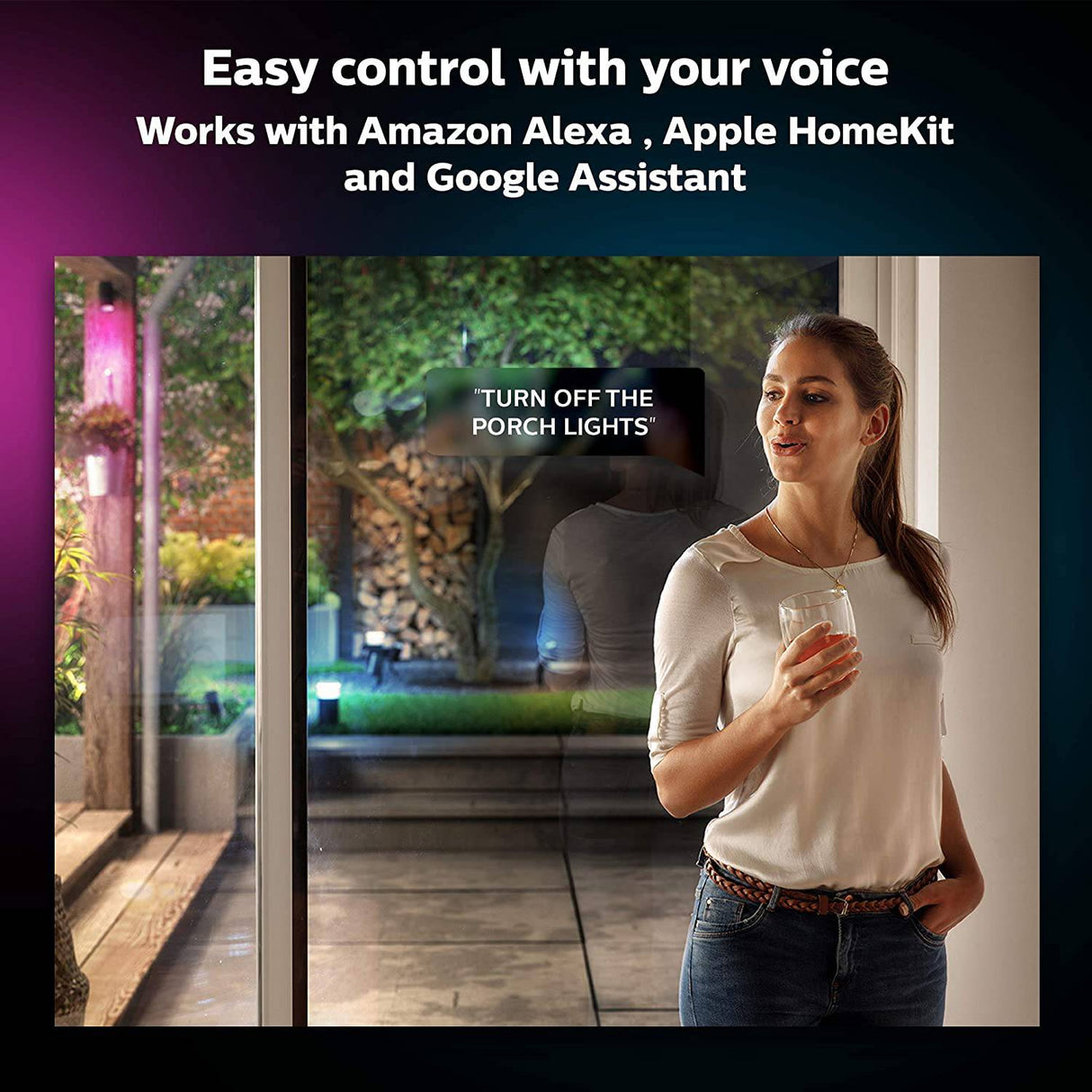 Philips Hue Smart Outdoor Lightstrip, 5 m/16 pies, (voz compatible con Amazon Alexa, Apple Homekit y Google Home, Hue Hub se vende por separado), color blanco - DIGVICE MX