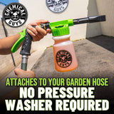 Chemical Guys HOL126 Kit de lavado de autos Arsenal Builder de 14 piezas con pistola de espuma, balde y (5) productos químicos de limpieza para el cuidado del auto de 16 oz (funciona con manguera de jardín), color blanco