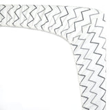 American Baby Company - Juego de 2 sábanas bajeras bajeras 100 % algodón natural, diseño de estrellas grises y zigzag, suave y transpirable, para niños y niñas - DIGVICE MX