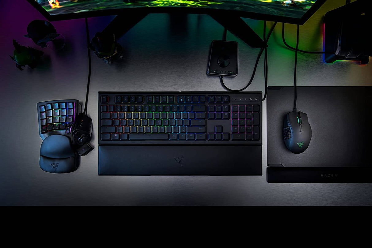 Razer Tartarus v2 - Teclado para juegos: Interruptores de tecla de membrana mecánica - 32 teclas programables - Iluminación Chroma RGB personalizable - Macros programables - Negro clásico