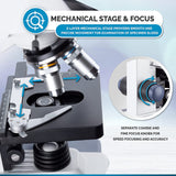 Microscopio compuesto binocular AmScope B120C Siedentopf 40X-2500X