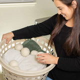Ecoigy - Bolas de lana para secadora orgánicas XL, paquete de 6, suavizante de tela natural reutilizable para lavandería, alternativa a las hojas de secadora, lana de Nueva Zelanda, acelera el tiempo de secado, reduce los costos de energía - DIGVICE MX
